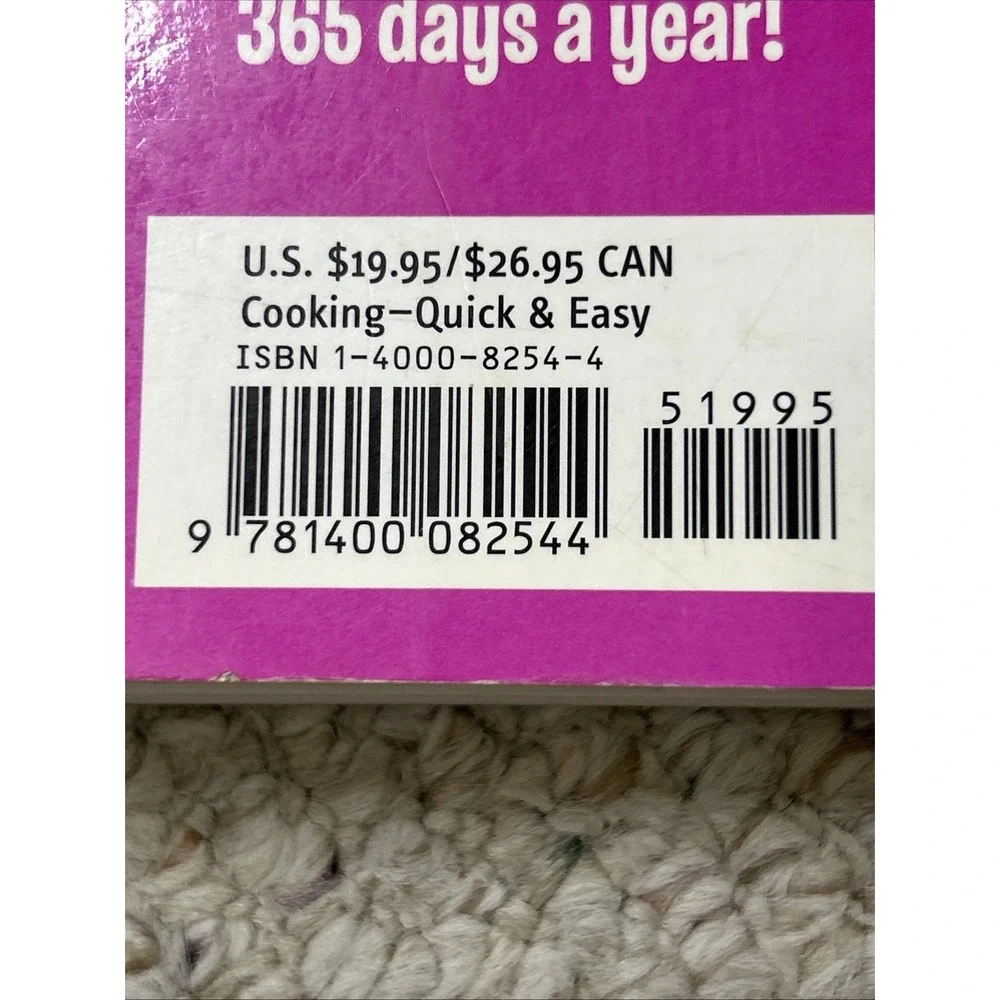 Vintage‎ 2005 Rachael Ray 365: No Repeats Cooking Cookbook Recipes